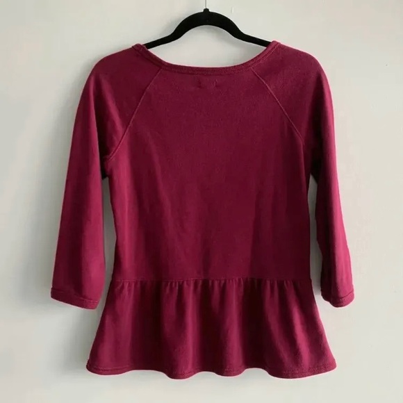 3 For $20 AERIE French Terry Peplum Top - Picture 2 of 2